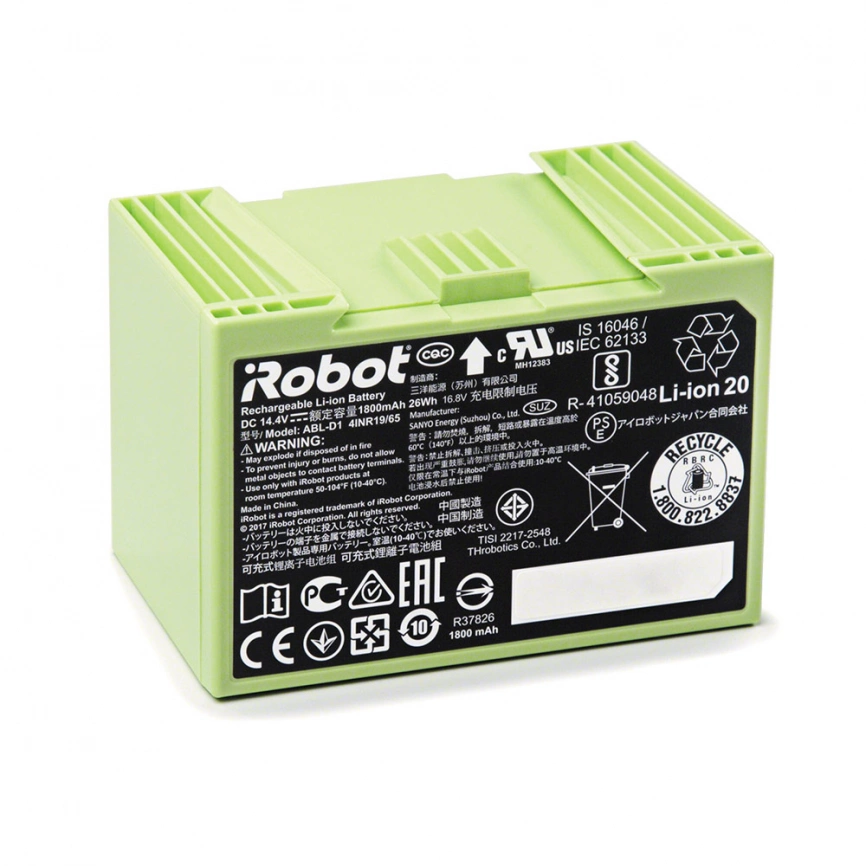 Аккумуляторная батарея для iRobot Roomba e5 и i7-серии, Li-Ion, 1800mAh фото 1